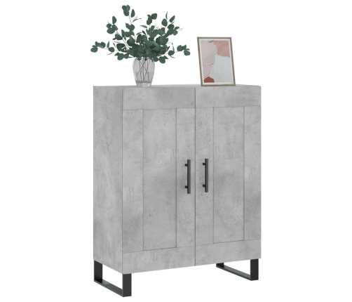 vidaXL kumode, betona pelēka, 69,5x34x90 cm, inženierijas koks