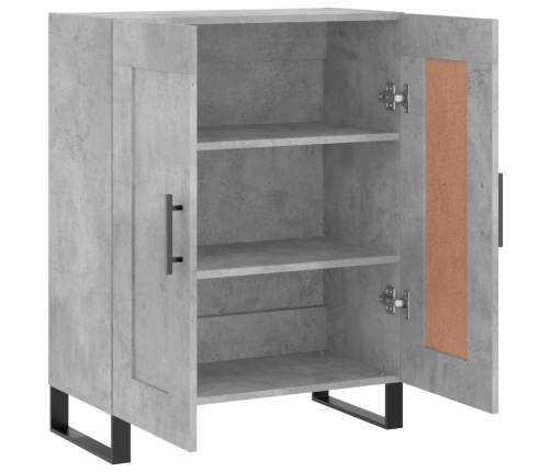 vidaXL kumode, betona pelēka, 69,5x34x90 cm, inženierijas koks