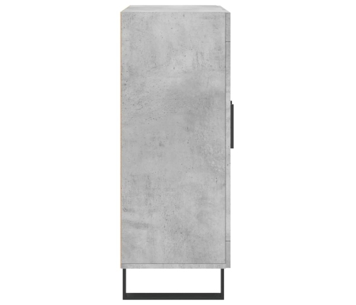 vidaXL kumode, betona pelēka, 69,5x34x90 cm, inženierijas koks