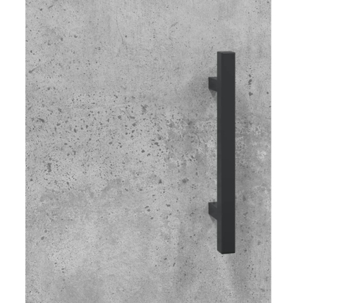 vidaXL kumode, betona pelēka, 69,5x34x90 cm, inženierijas koks