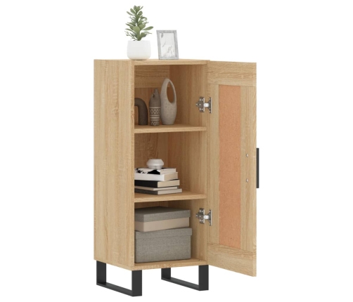 vidaXL kumode, ozolkoka krāsa, 34,5x34x90 cm, inženierijas koks