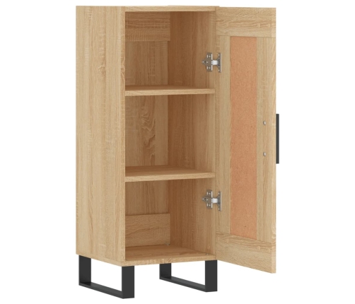 vidaXL kumode, ozolkoka krāsa, 34,5x34x90 cm, inženierijas koks