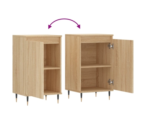 vidaXL kumode, ozolkoka krāsā, 40x35x70 cm, inženierijas koks