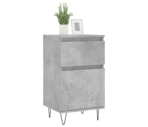 vidaXL plaukts, betona pelēks, 40x35x70 cm, inženierijas koks