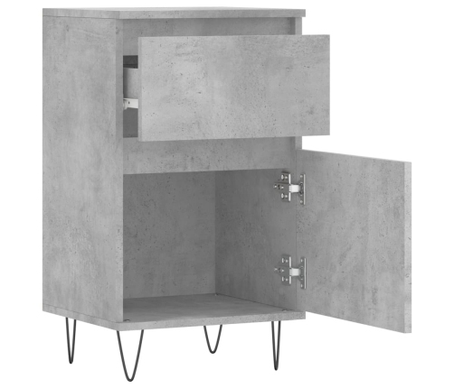 vidaXL plaukts, betona pelēks, 40x35x70 cm, inženierijas koks