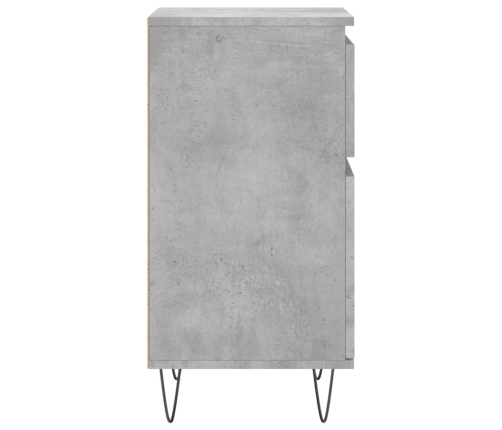 vidaXL plaukts, betona pelēks, 40x35x70 cm, inženierijas koks