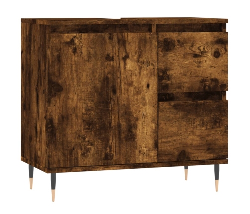 vidaXL vannasistabas skapītis, ozola, 65x33x60 cm, inženierijas koks