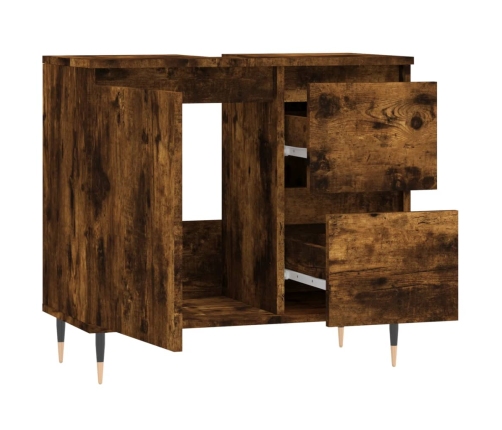 vidaXL vannasistabas skapītis, ozola, 65x33x60 cm, inženierijas koks