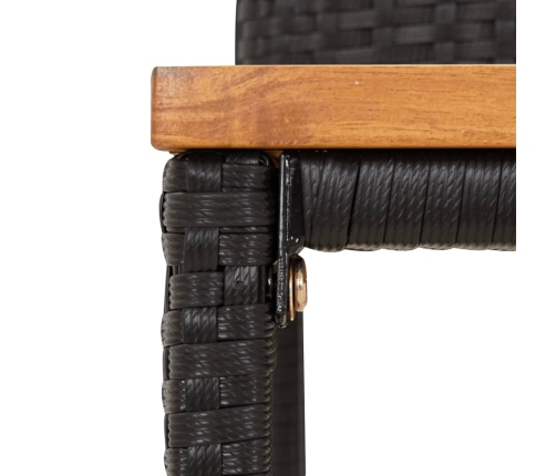 vidaXL 11-daļīgs dārza bāra mēbeļu komplekts, PE rotangpalma, akācija