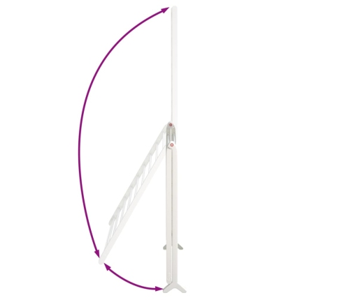 vidaXL žāvēšanas statīvs vannai, izvelkams, 53-90 cm, alumīnijs