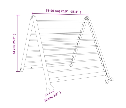 vidaXL žāvēšanas statīvs vannai, izvelkams, 53-90 cm, alumīnijs