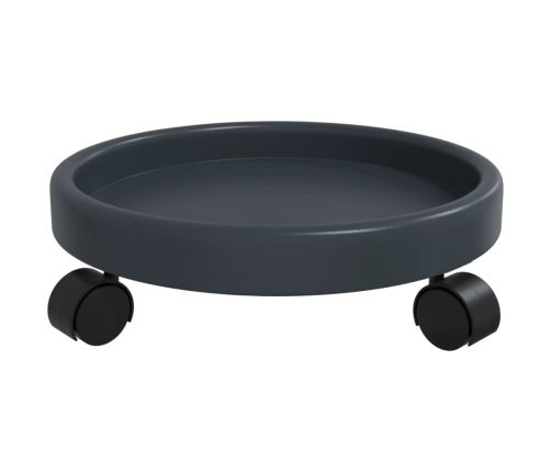 Vidaxl  Podu Paliktņi Ar Riteņiem, 2 Gab., Pelēki, 34 Cm, 35 Kg Vidaxl