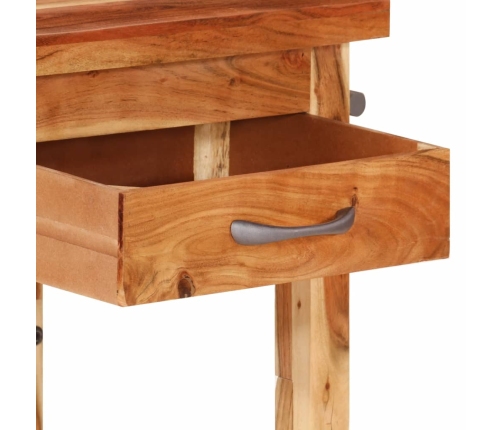 vidaXL virtuves ratiņi, 55x55x89 cm, akācijas masīvkoks