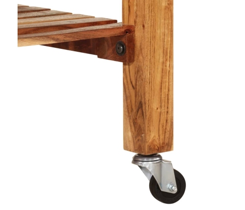 vidaXL virtuves ratiņi, 55x55x89 cm, akācijas masīvkoks