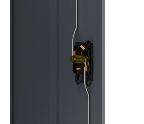 vidaXL dokumentu skapis, pelēks, 90x40x140 cm, tērauds