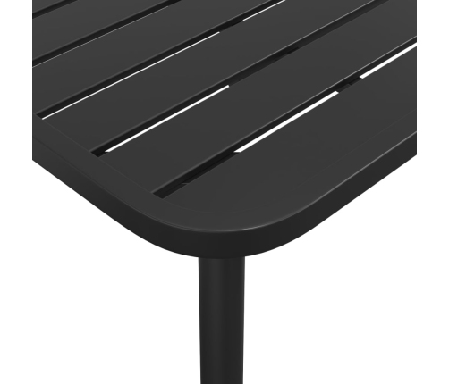 vidaXL 11-daļīgs dārza mēbeļu komplekts, antracītpelēks tērauds