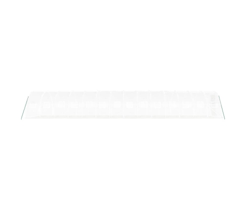vidaXL siltumnīca ar tērauda rāmi, balta, 42 m², 14x3x2 m