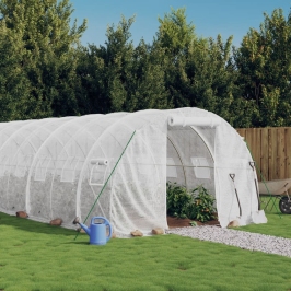 Siltumnīca Ar Tērauda Rāmi, Balta, 72 M², 24X3X2 M Vidaxl