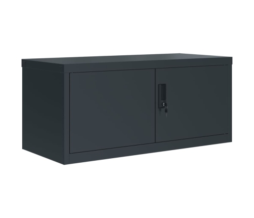 vidaXL dokumentu skapis, antracītpelēks, 90x40x180 cm, tērauds