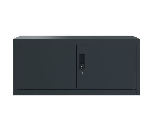 vidaXL dokumentu skapis, antracītpelēks, 90x40x180 cm, tērauds