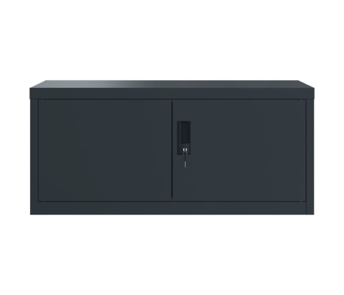 vidaXL dokumentu skapis, pelēks, 90x40x220 cm, tērauds