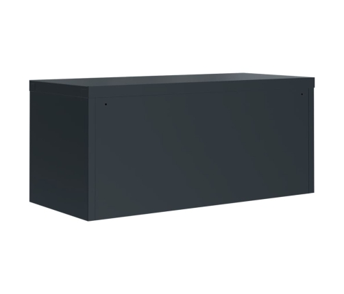 vidaXL dokumentu skapis, pelēks, 90x40x220 cm, tērauds