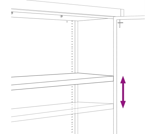 vidaXL dokumentu skapis, pelēks, 90x40x220 cm, tērauds