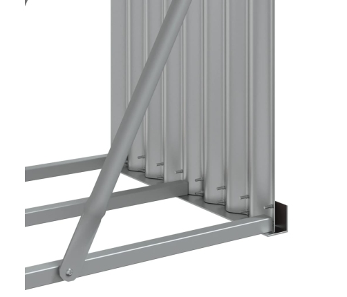 vidaXL malkas statīvs, zaļš, 180x45x100 cm, cinkots tērauds