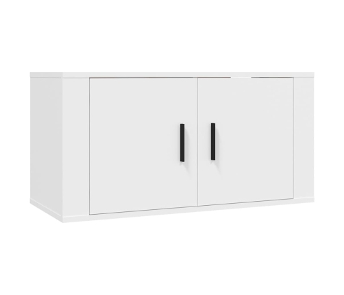 vidaXL sienas TV skapīši, 3 gab., balti, 80x34,5x40 cm