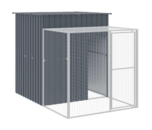 Vistu Būris, Pelēks, 165X251X181 Cm, Cinkots Tērauds Vidaxl