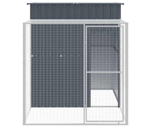 Vistu Būris, Pelēks, 165X251X181 Cm, Cinkots Tērauds Vidaxl