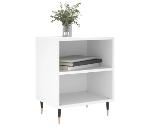 vidaXL naktsskapīši, 2 gab., balti, 40x30x50 cm, inženierijas koks