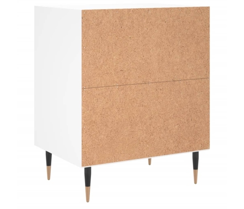 vidaXL naktsskapīši, 2 gab., balti, 40x30x50 cm, inženierijas koks