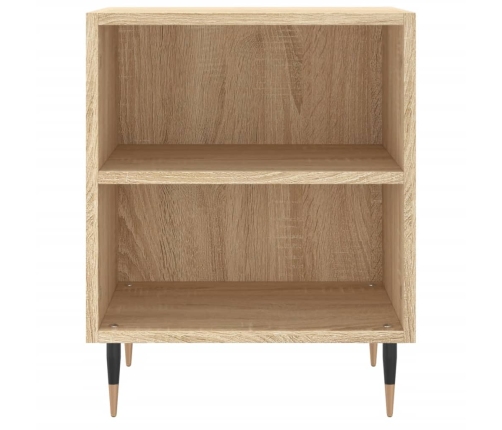 vidaXL naktsskapīši, 2 gb., koka krāsa, 40x30x50 cm, inženierijas koks