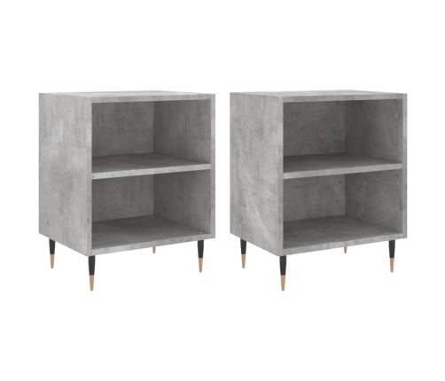 vidaXL naktsskapīši, pelēki, 2 gab., 40x30x50 cm, inženierijas koks