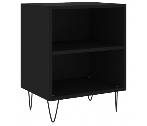 vidaXL naktsskapīši, 2 gab., melni, 40x35x50 cm, inženierijas koks