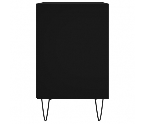 vidaXL naktsskapīši, 2 gab., melni, 40x35x50 cm, inženierijas koks
