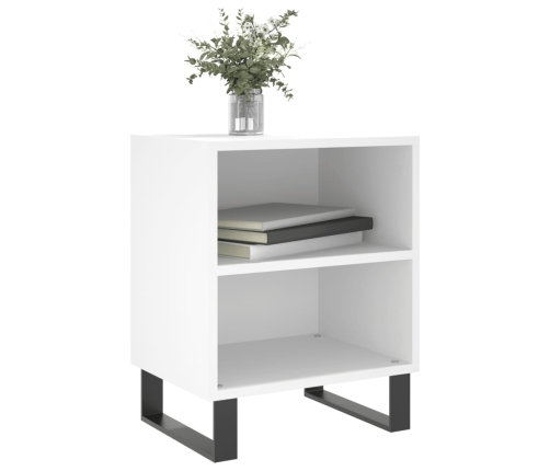 vidaXL naktsskapīši, 2 gab., balti, 40x30x50 cm, inženierijas koks