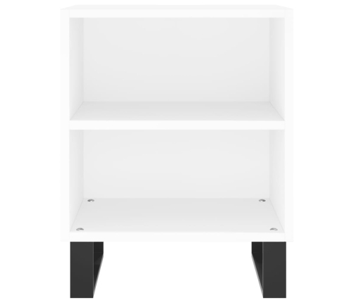 vidaXL naktsskapīši, 2 gab., balti, 40x30x50 cm, inženierijas koks
