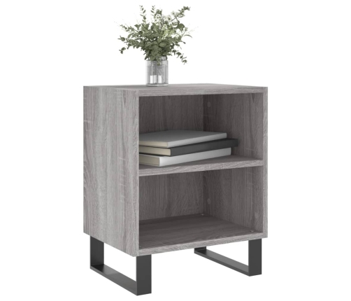 vidaXL naktsskapīši, 2 gab., pelēcīgi, 40x30x50 cm, inženierijas koks