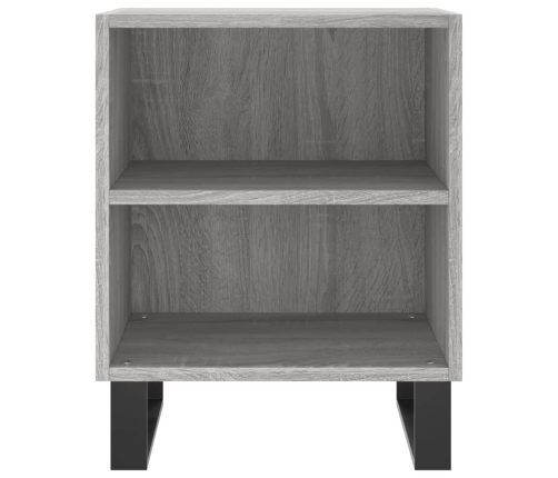 vidaXL naktsskapīši, 2 gab., pelēcīgi, 40x30x50 cm, inženierijas koks