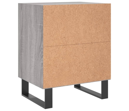 vidaXL naktsskapīši, 2 gab., pelēcīgi, 40x30x50 cm, inženierijas koks