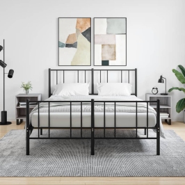 Naktsskapīši, 2 Gab., Pelēcīgi, 40X30X50 Cm, Inženierijas Koks Vidaxl