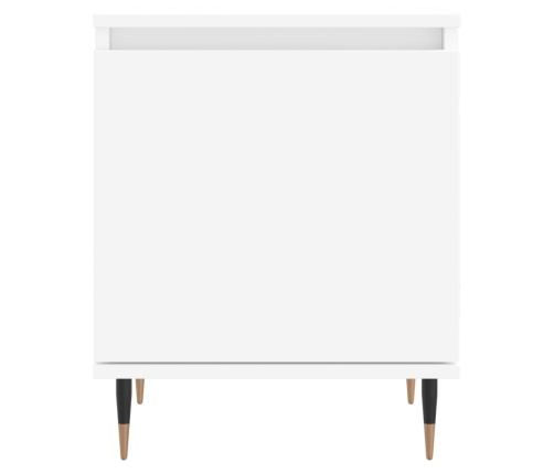 vidaXL naktsskapīši, 2 gab., balti, 40x30x50 cm, inženierijas koks