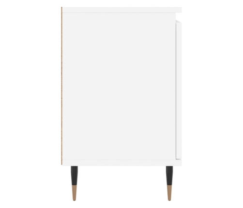 vidaXL naktsskapīši, 2 gab., balti, 40x30x50 cm, inženierijas koks