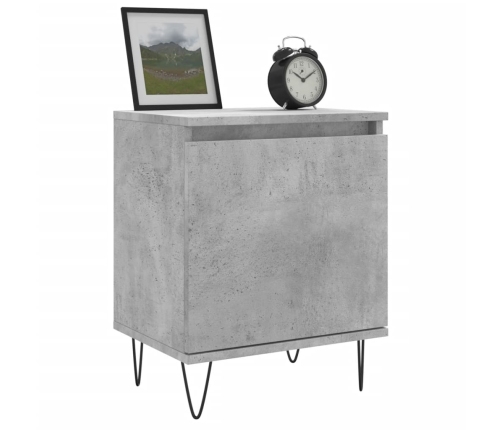 vidaXL naktsskapīši, pelēki, 2 gab., 40x30x50 cm, inženierijas koks