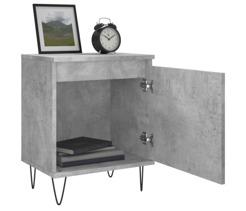 vidaXL naktsskapīši, pelēki, 2 gab., 40x30x50 cm, inženierijas koks