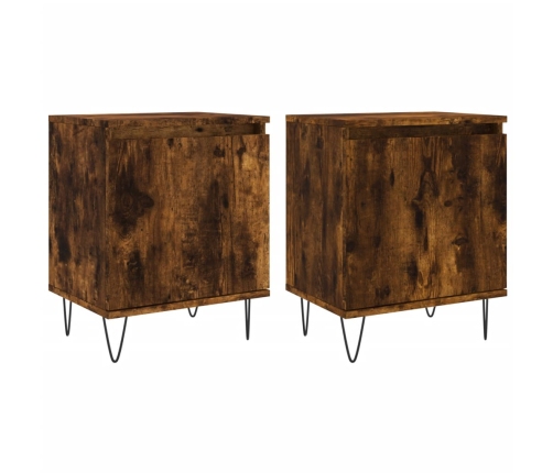 vidaXL naktsskapīši, 2 gb., koka krāsa, 40x30x50 cm, inženierijas koks