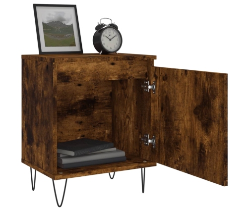 vidaXL naktsskapīši, 2 gb., koka krāsa, 40x30x50 cm, inženierijas koks