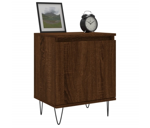 vidaXL naktsskapītis, ozolkoka krāsa, 40x30x50 cm, inženierijas koks